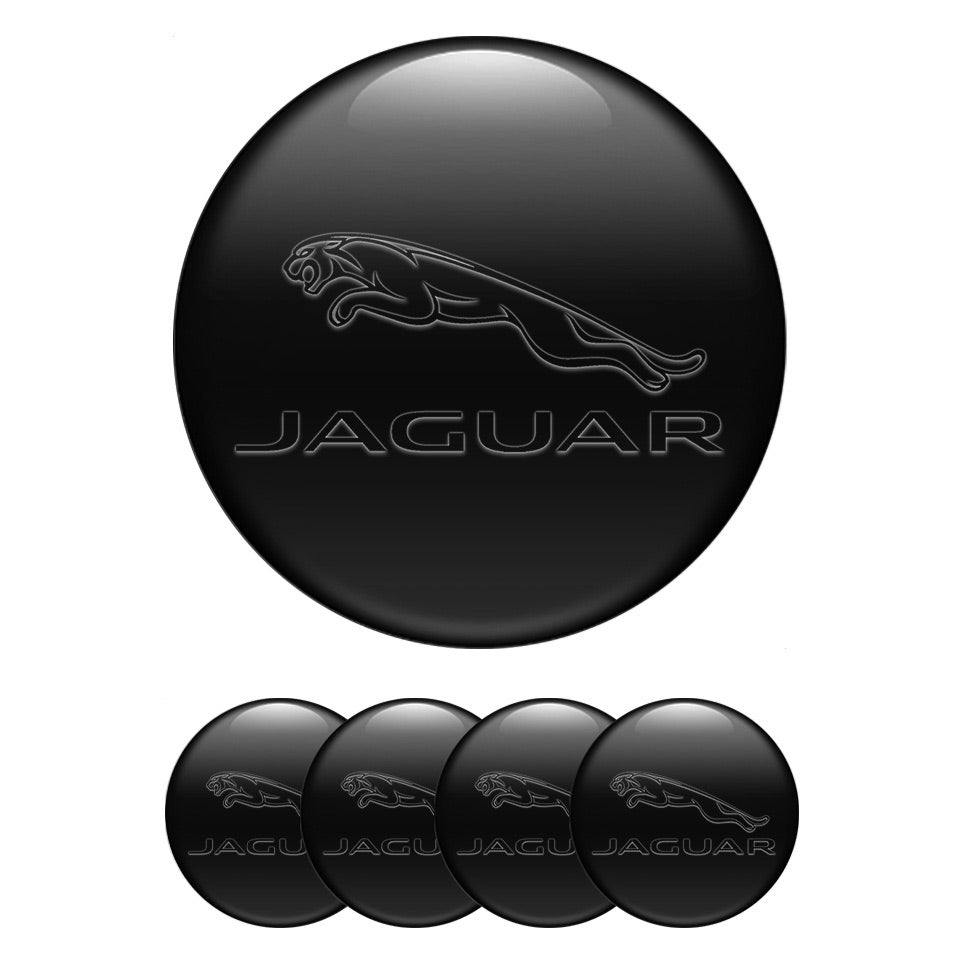 JAGUAR Silicone Stickers for Wheel Center Caps