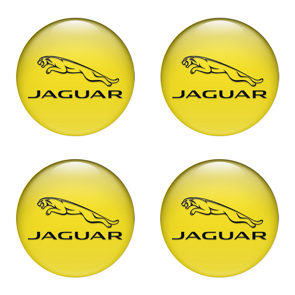 JAGUAR Silicone Stickers for Wheel Center Caps