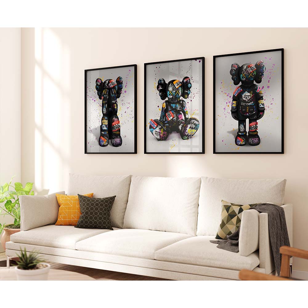 Kaws Collection of 3 Posters