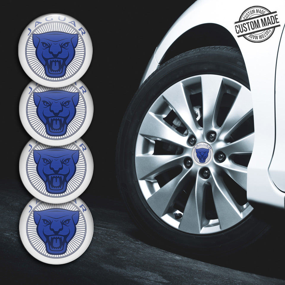 JAGUAR Silicone Stickers for Wheel Center Caps