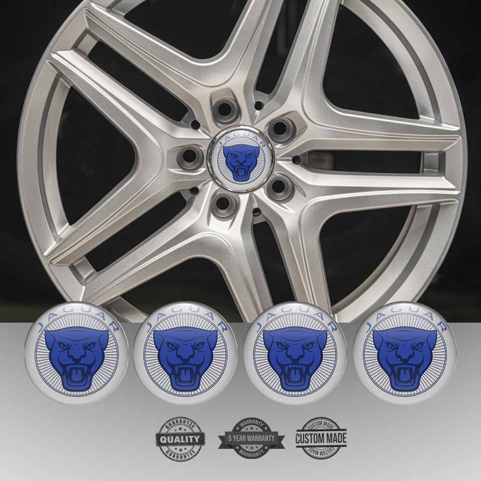 JAGUAR Silicone Stickers for Wheel Center Caps