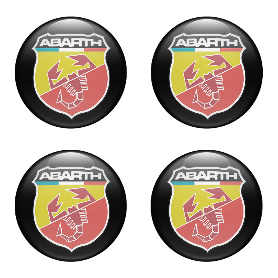 ABARTH Silicone Stickers for Wheel Center Caps