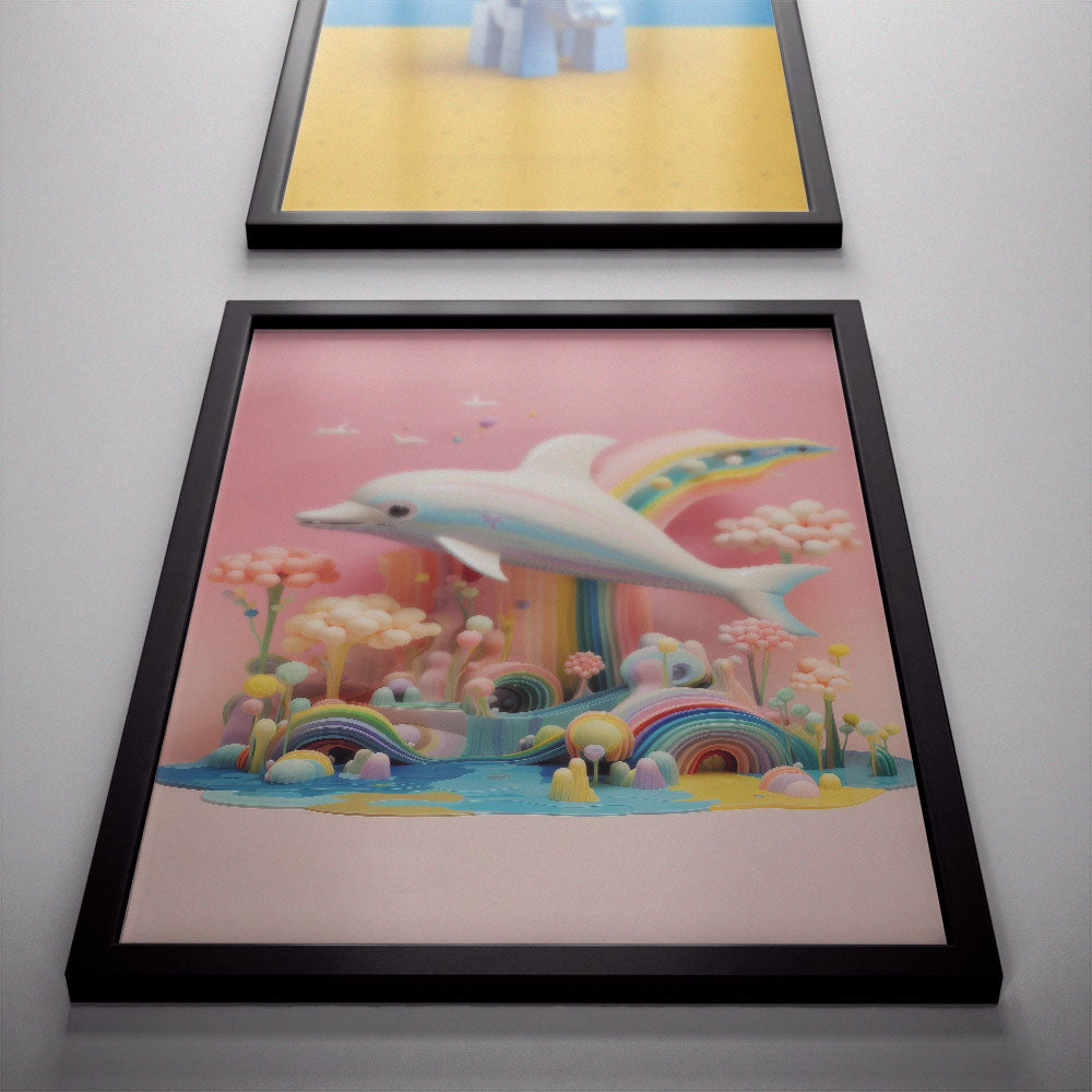 Dolphin Dreamscape Poster