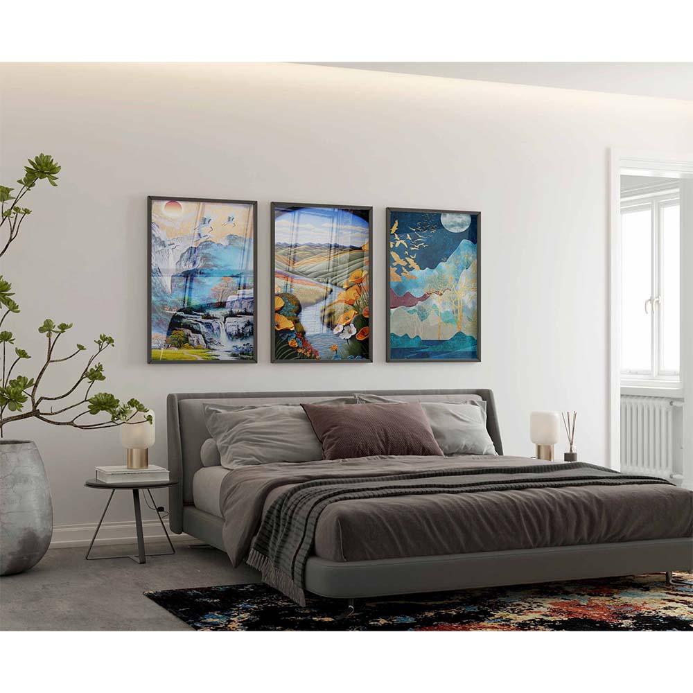 Colorful Canvases Collection of 3 posters