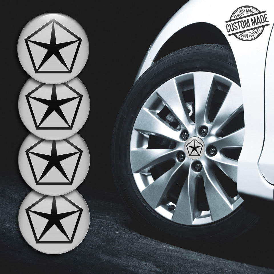 CHRYSLER Silicone Stickers for Wheel Center Caps