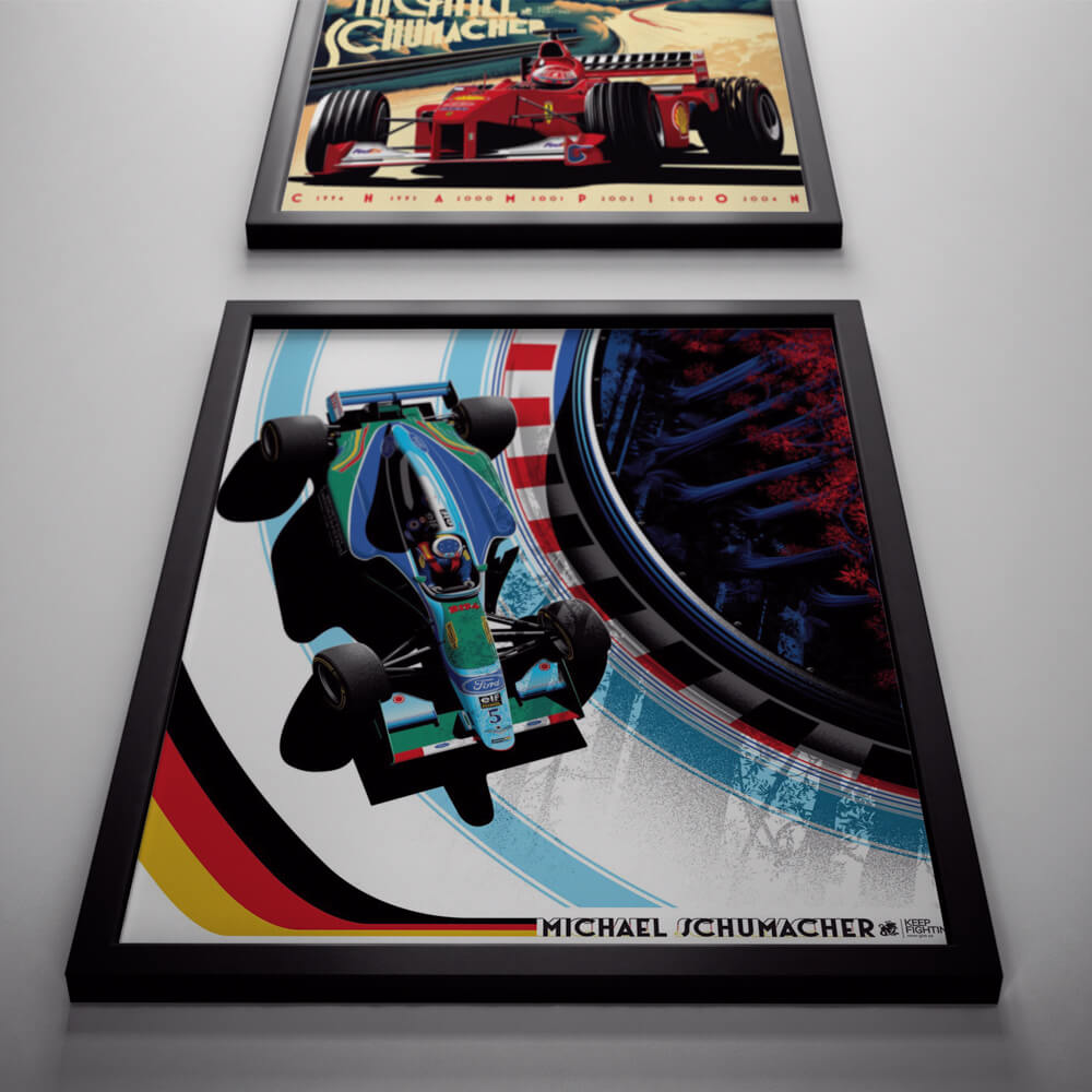 F1 Michael Schumacher poster