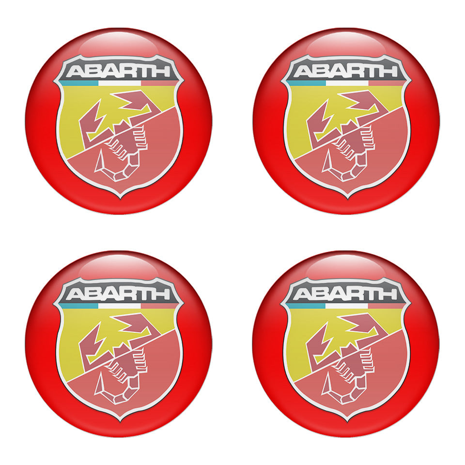 ABARTH Domed Emblems for Center Caps