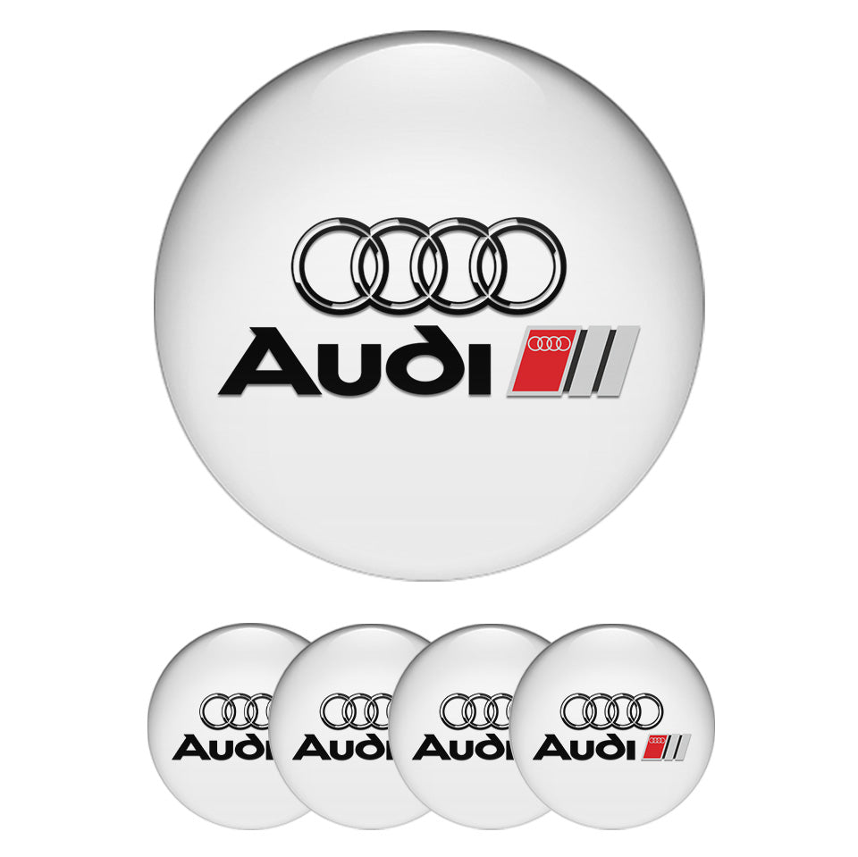 AUDI Domed Emblems for Center Caps