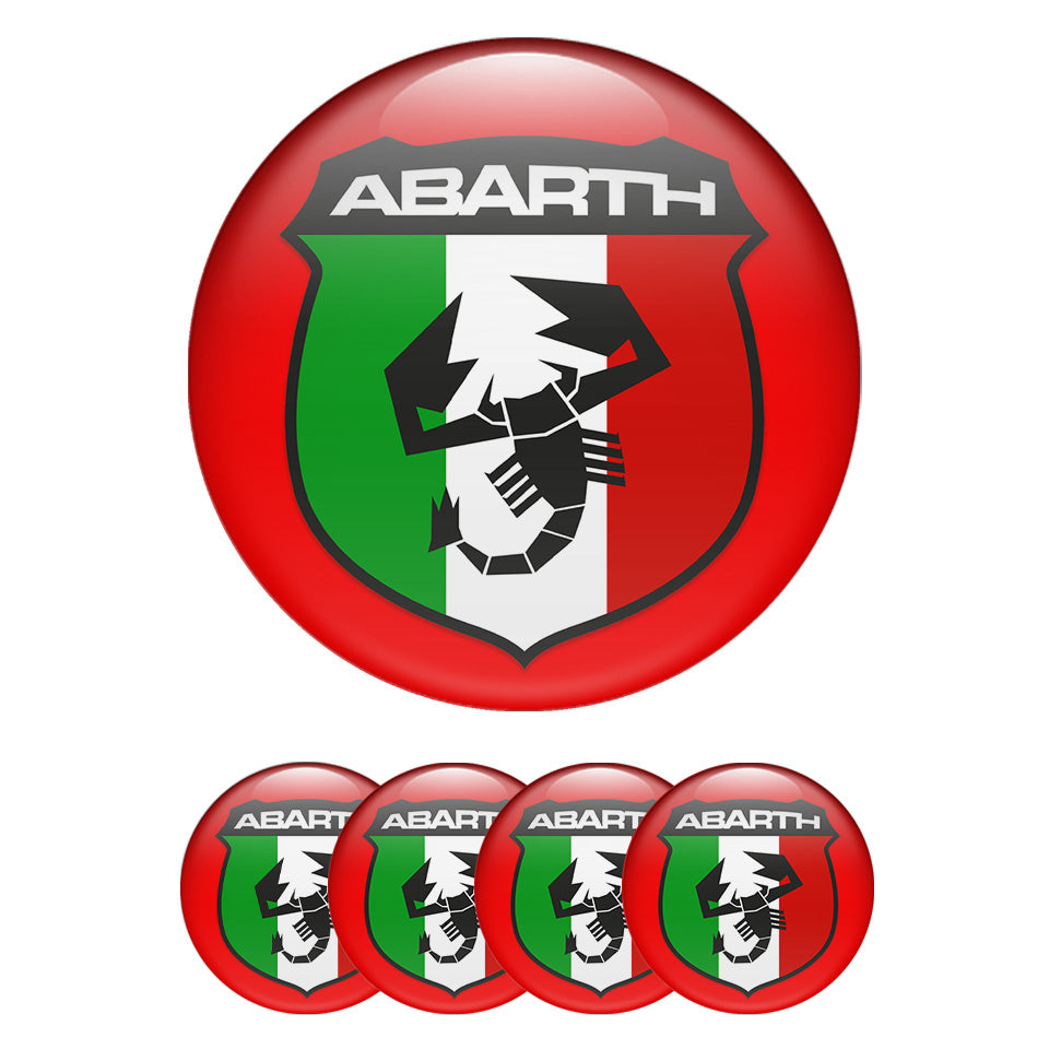 ABARTH Silicone Stickers for Wheel Center Caps