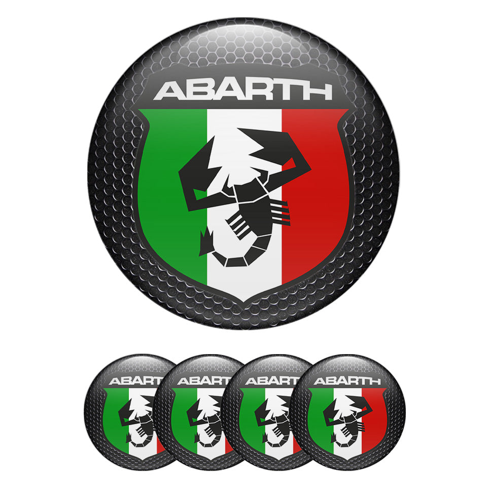 ABARTH Silicone Stickers for Wheel Center Caps