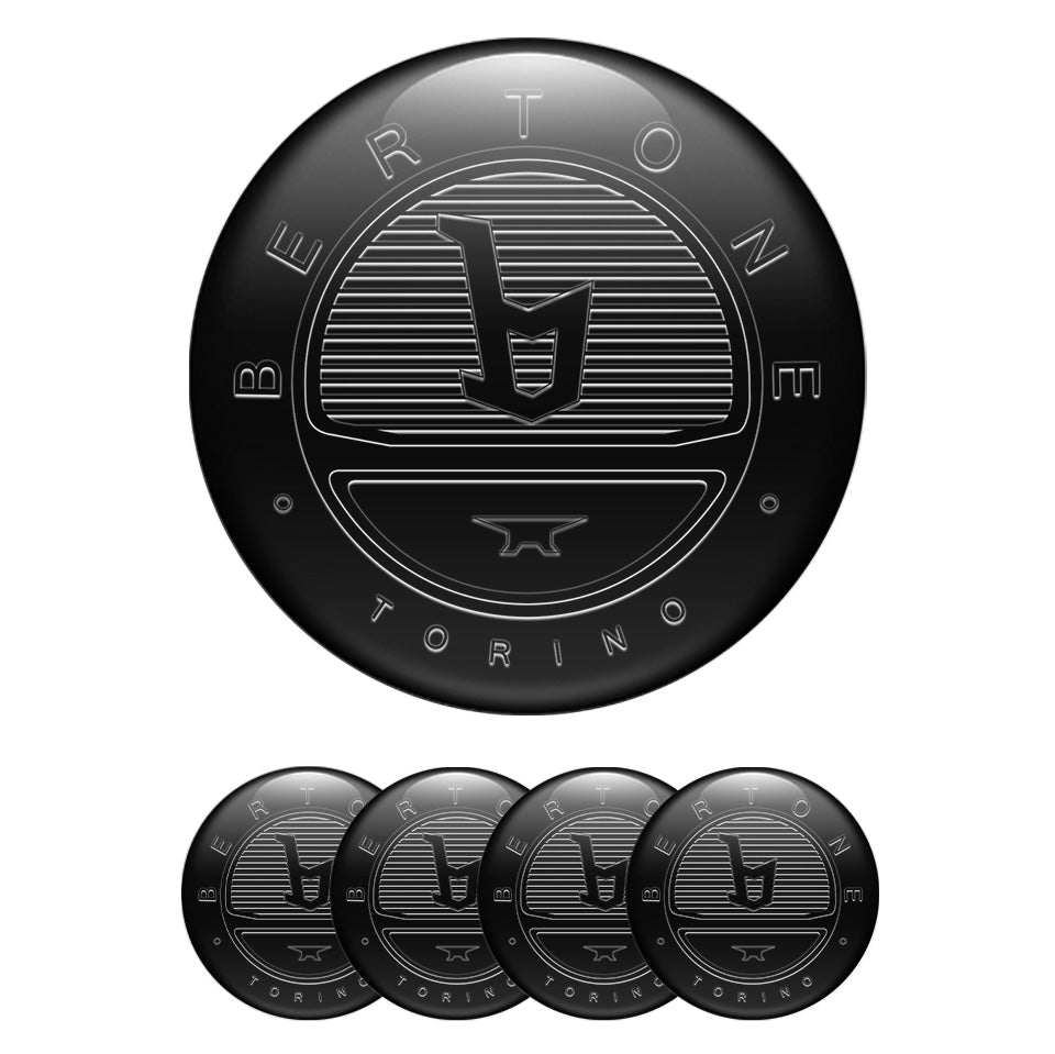 BERTONE Silicone Stickers for Wheel Center Caps