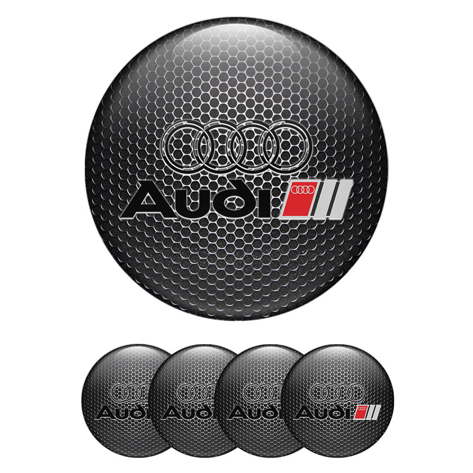 AUDI Domed Emblems for Center Caps