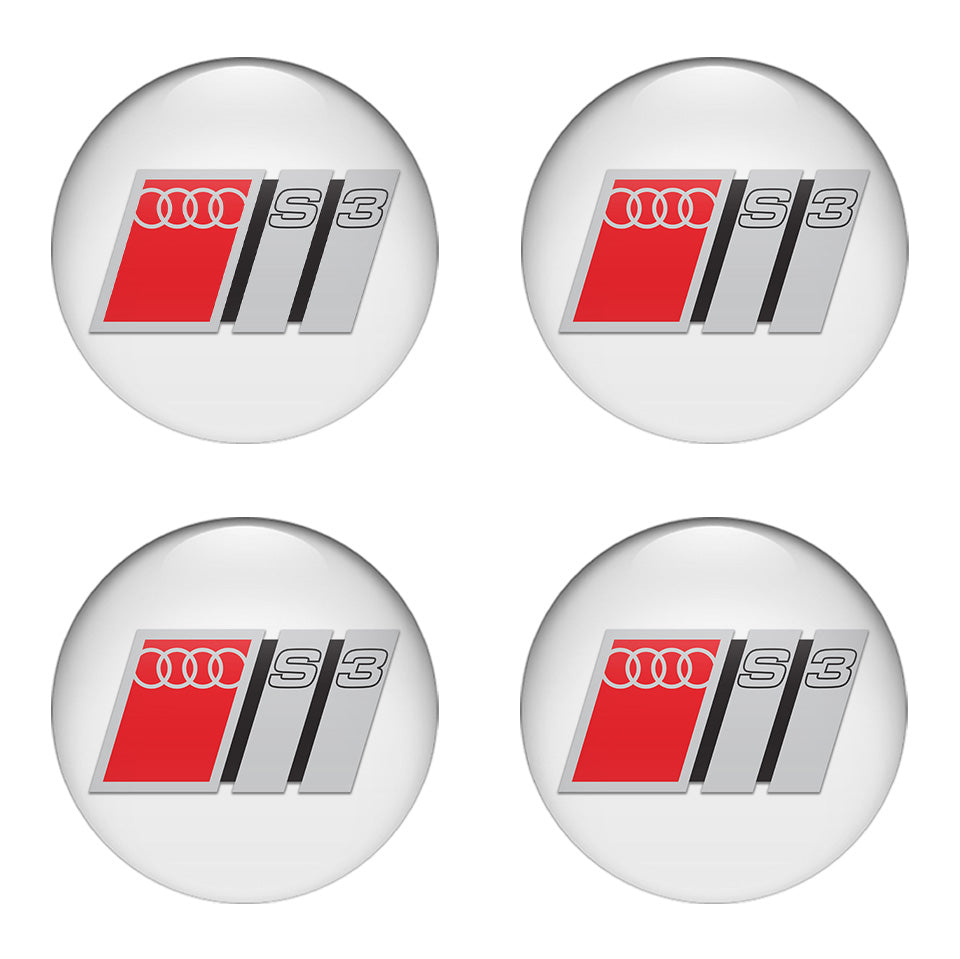 AUDI Domed Emblems for Center Caps