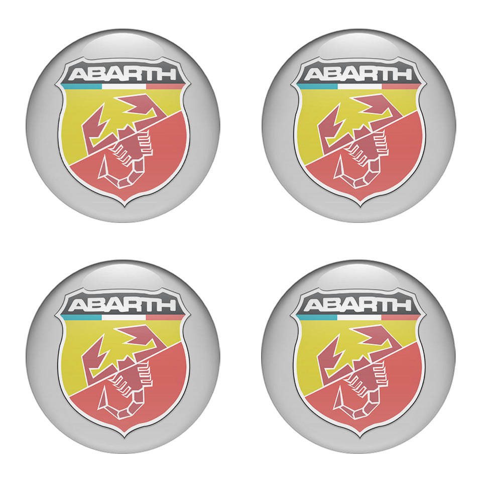 ABARTH Silicone Stickers for Wheel Center Caps