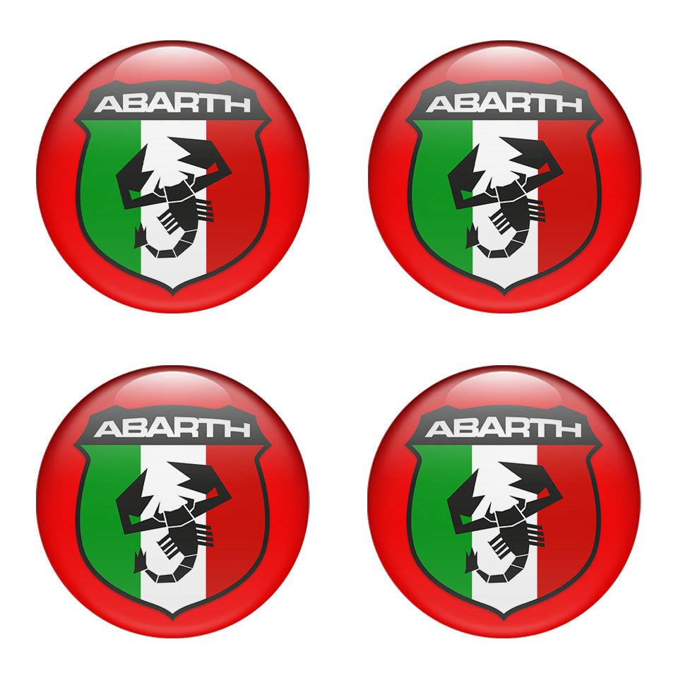 ABARTH Silicone Stickers for Wheel Center Caps