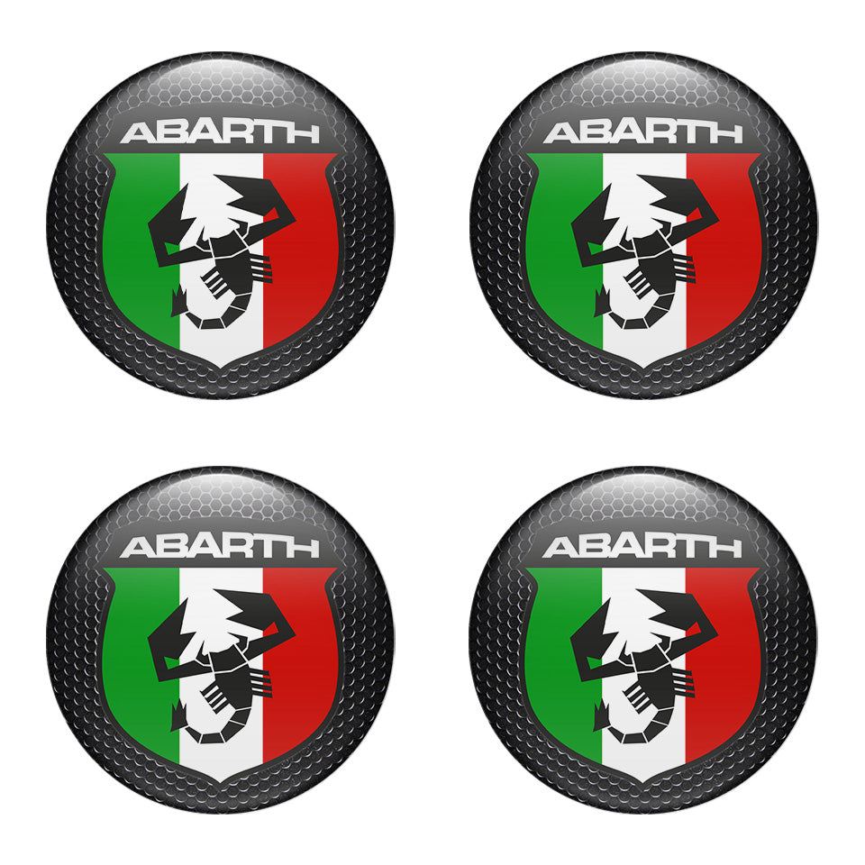 ABARTH Silicone Stickers for Wheel Center Caps