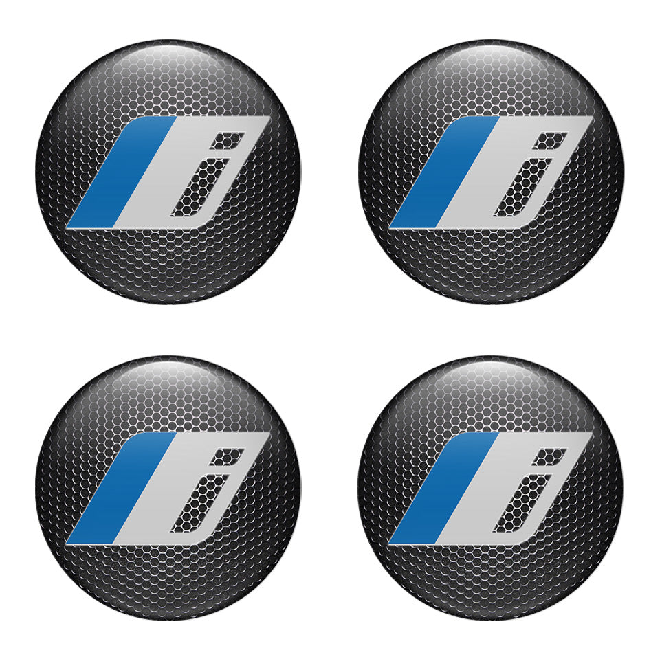 BMW I Silicone Stickers for Wheel Center Caps