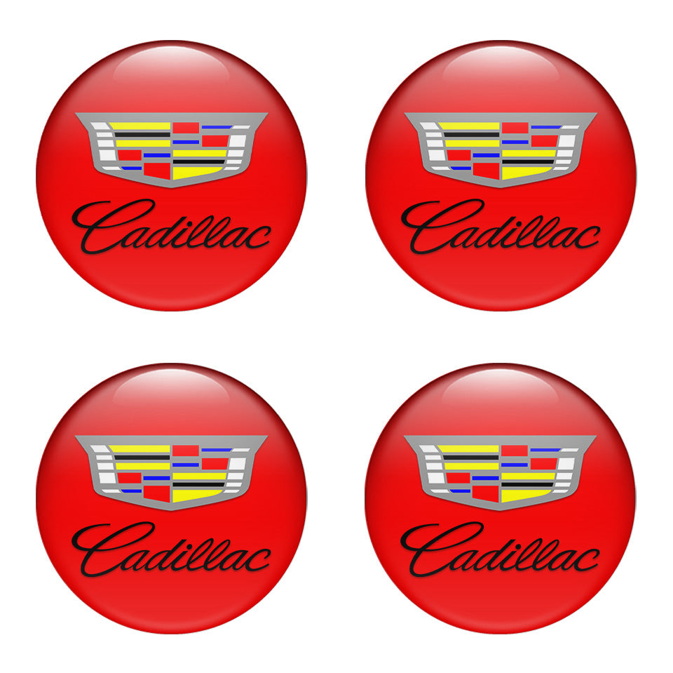 CADILAC Silicone Stickers for Wheel Center Caps