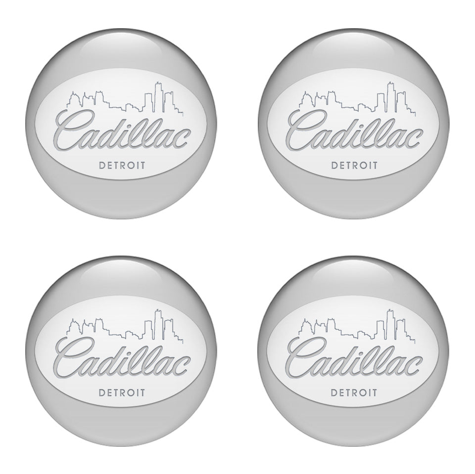 CADILAC Silicone Stickers for Wheel Center Caps