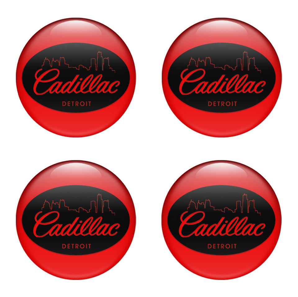 CADILAC Silicone Stickers for Wheel Center Caps