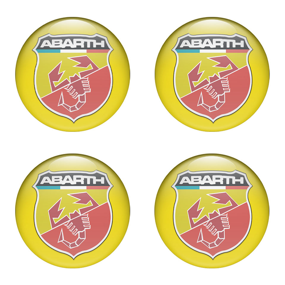 ABARTH Silicone Stickers for Wheel Center Caps