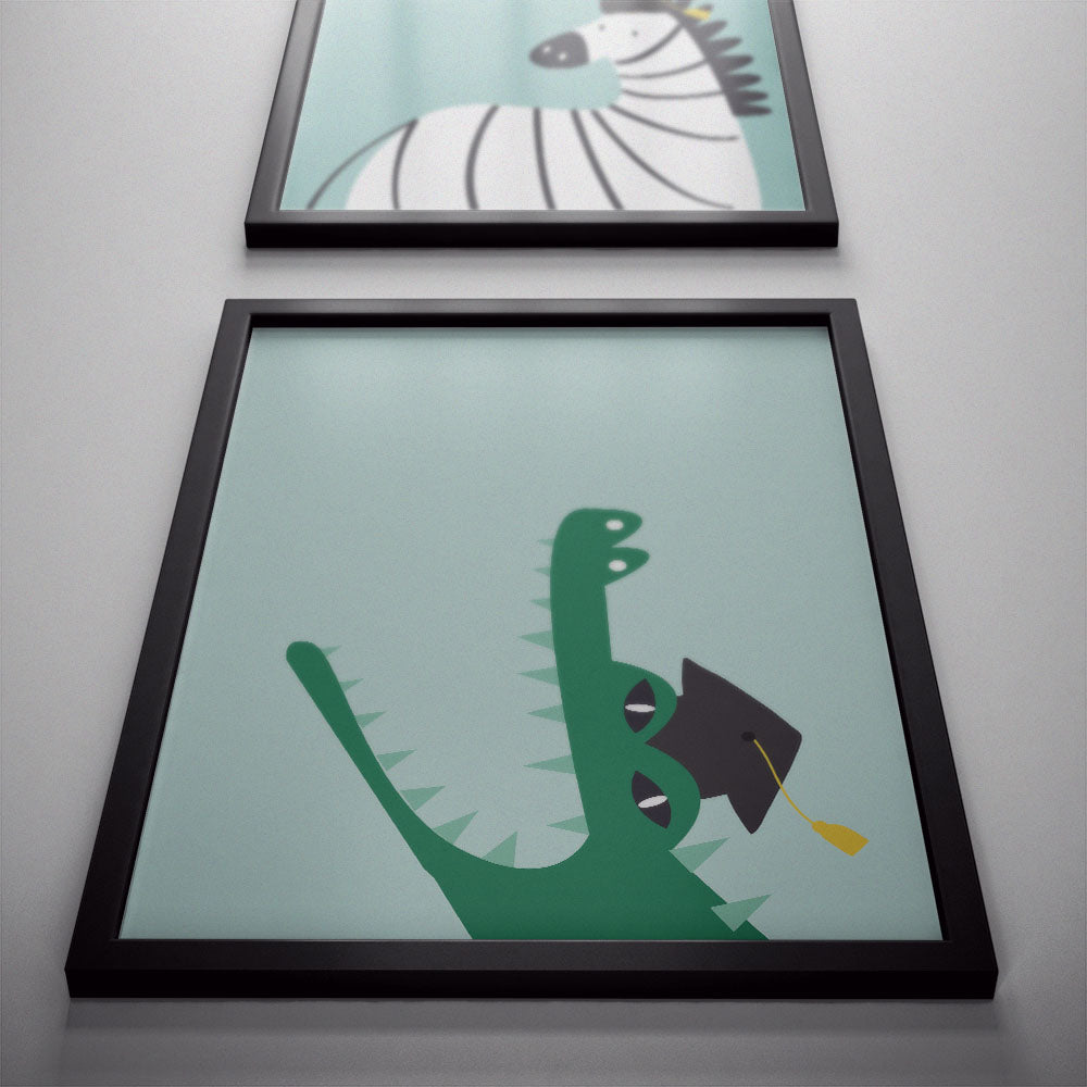 Graduated Crocodile Poster