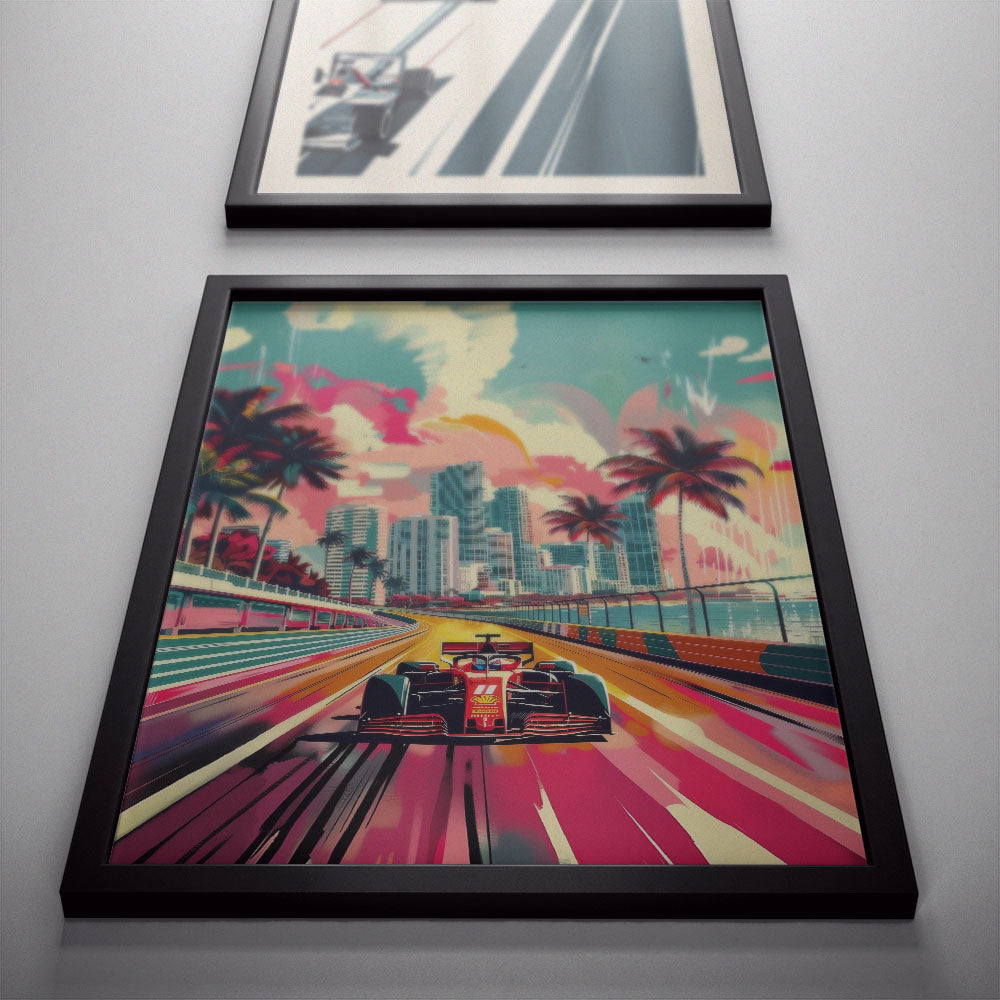 F1 Drawing Poster