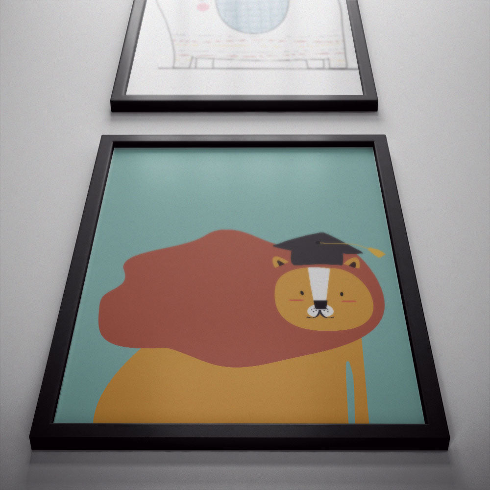 Graduated Lion Poster