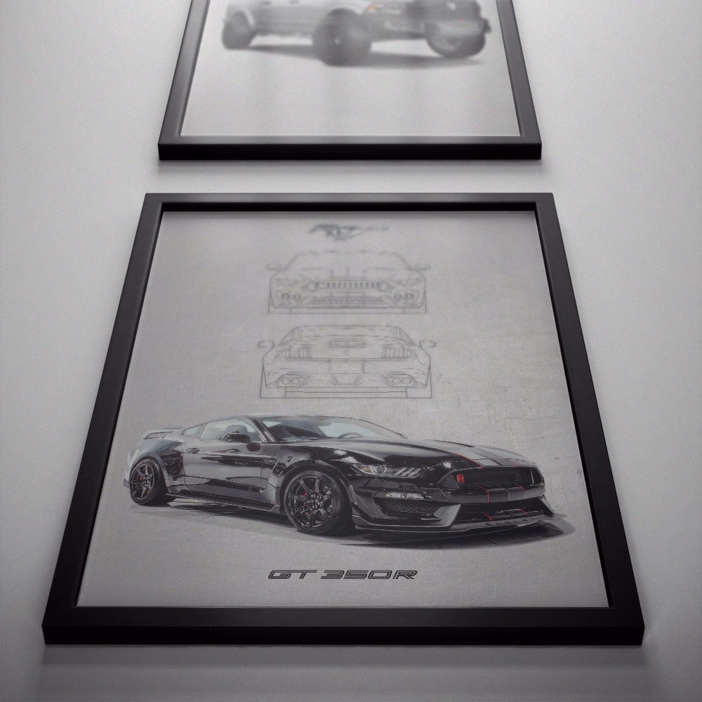 FORD MUSTANG GT 350R POSTER