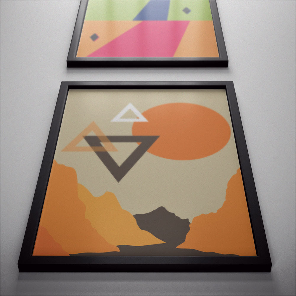 Vibrant Solitude Silhouettes Poster