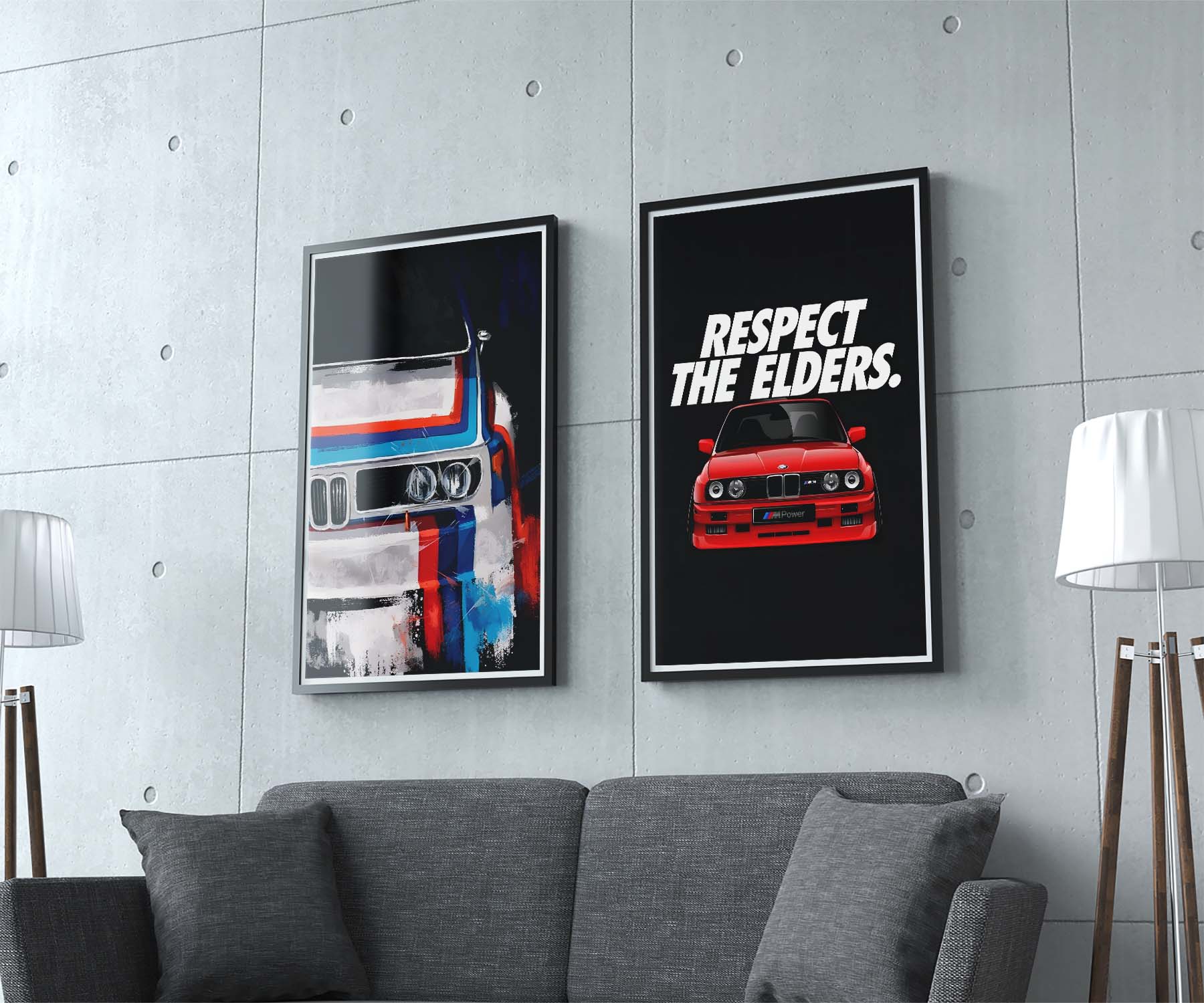 RESPECT THE ELDERS BMW M3 POSTER