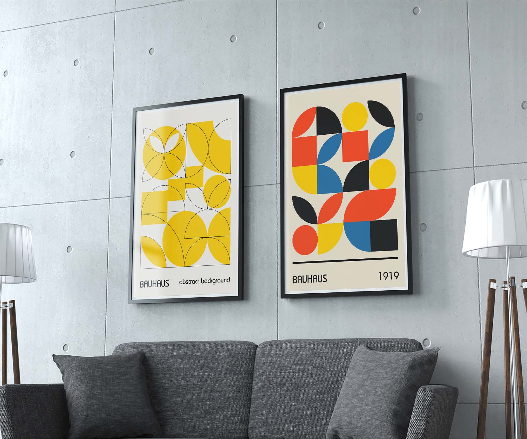 Elemental Elegance BAUHAUS Poster