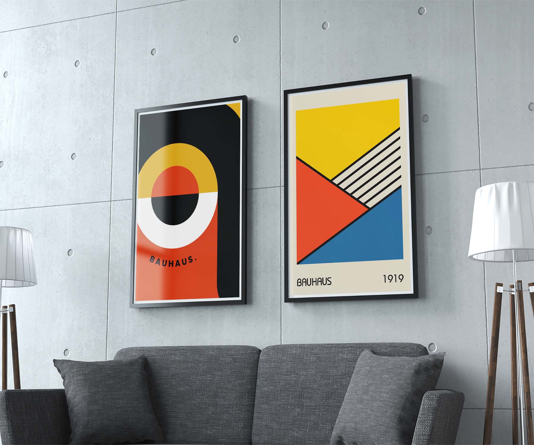 Modernist Echoes BAUHAUS Poster