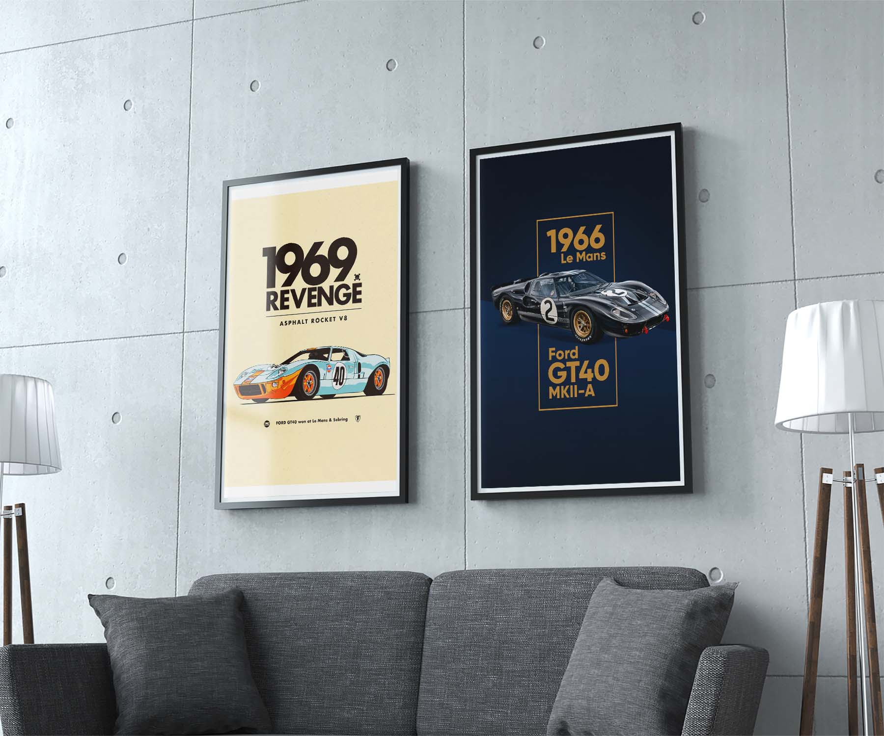 Ford GT40 MKII-A Poster