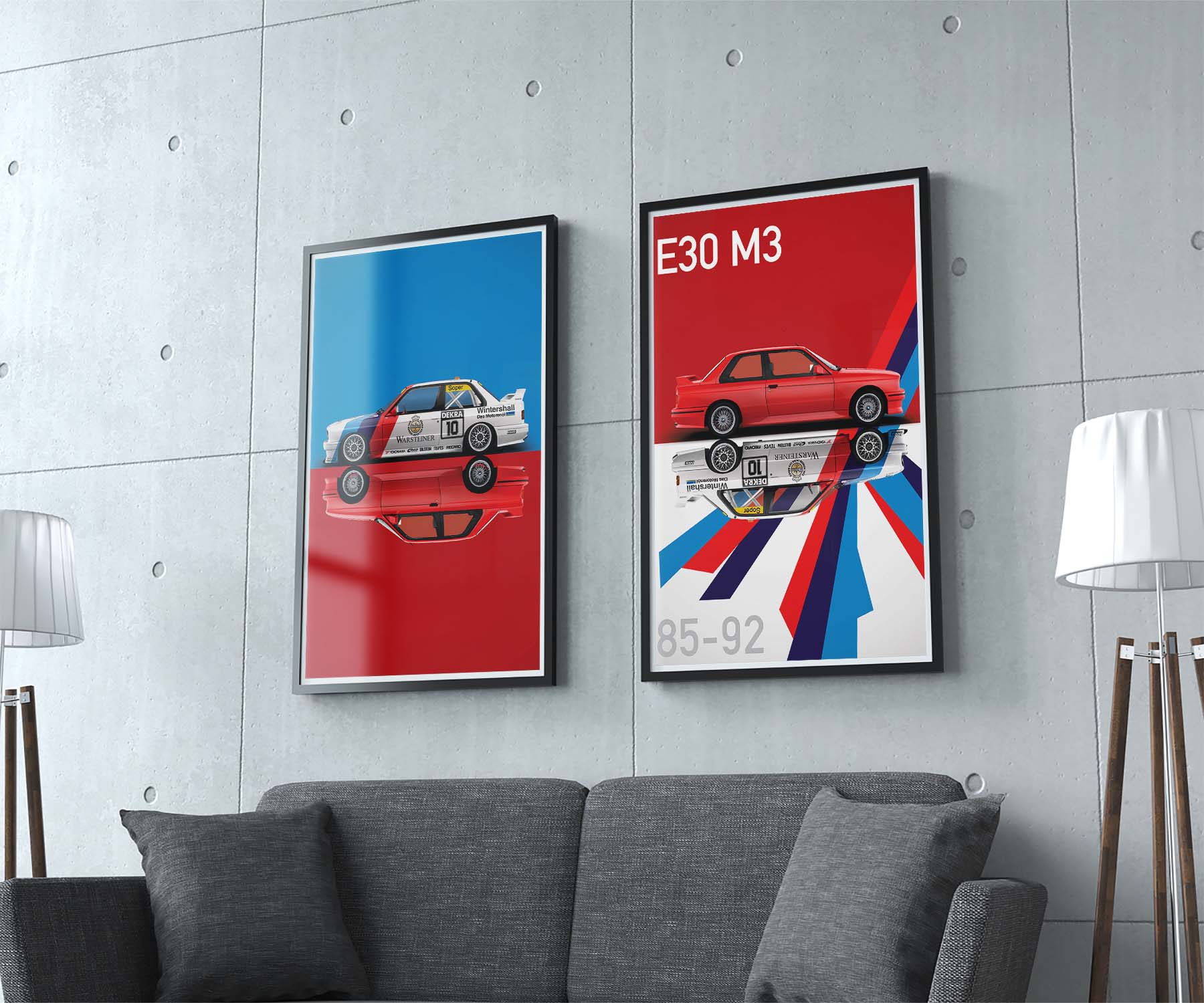 Постер BMW M3 E30 85-92