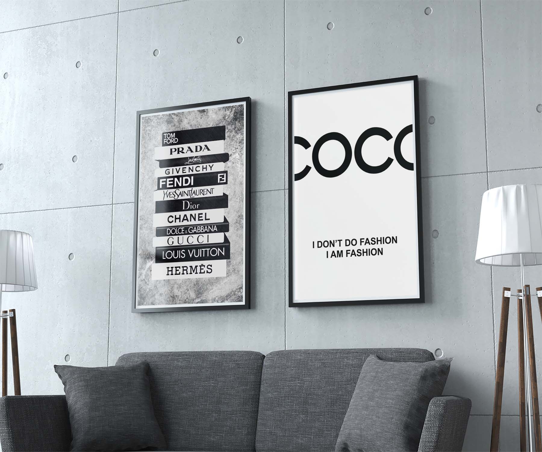 Bold and Chic Fashion Wall Art