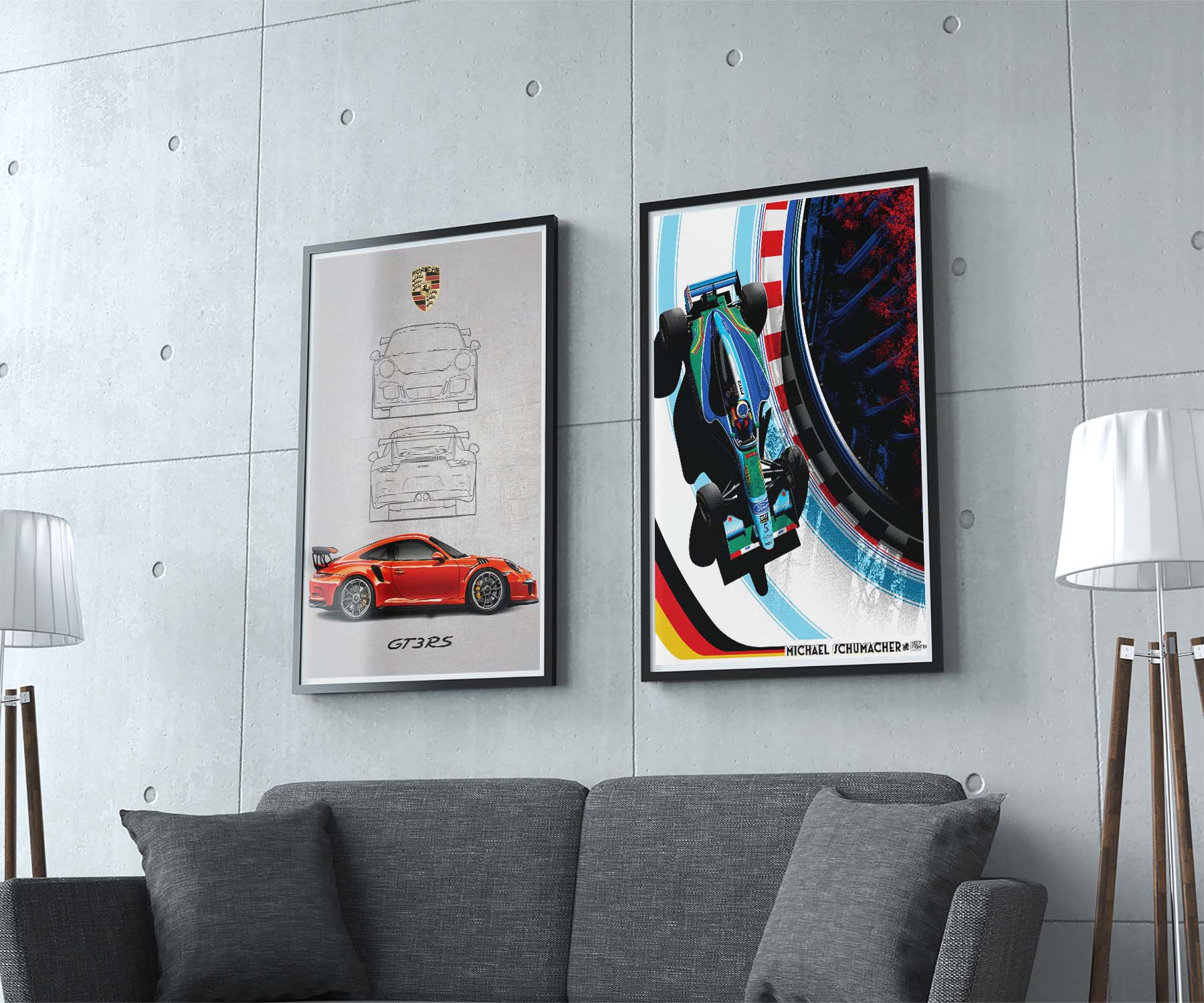 F1 Michael Schumacher poster