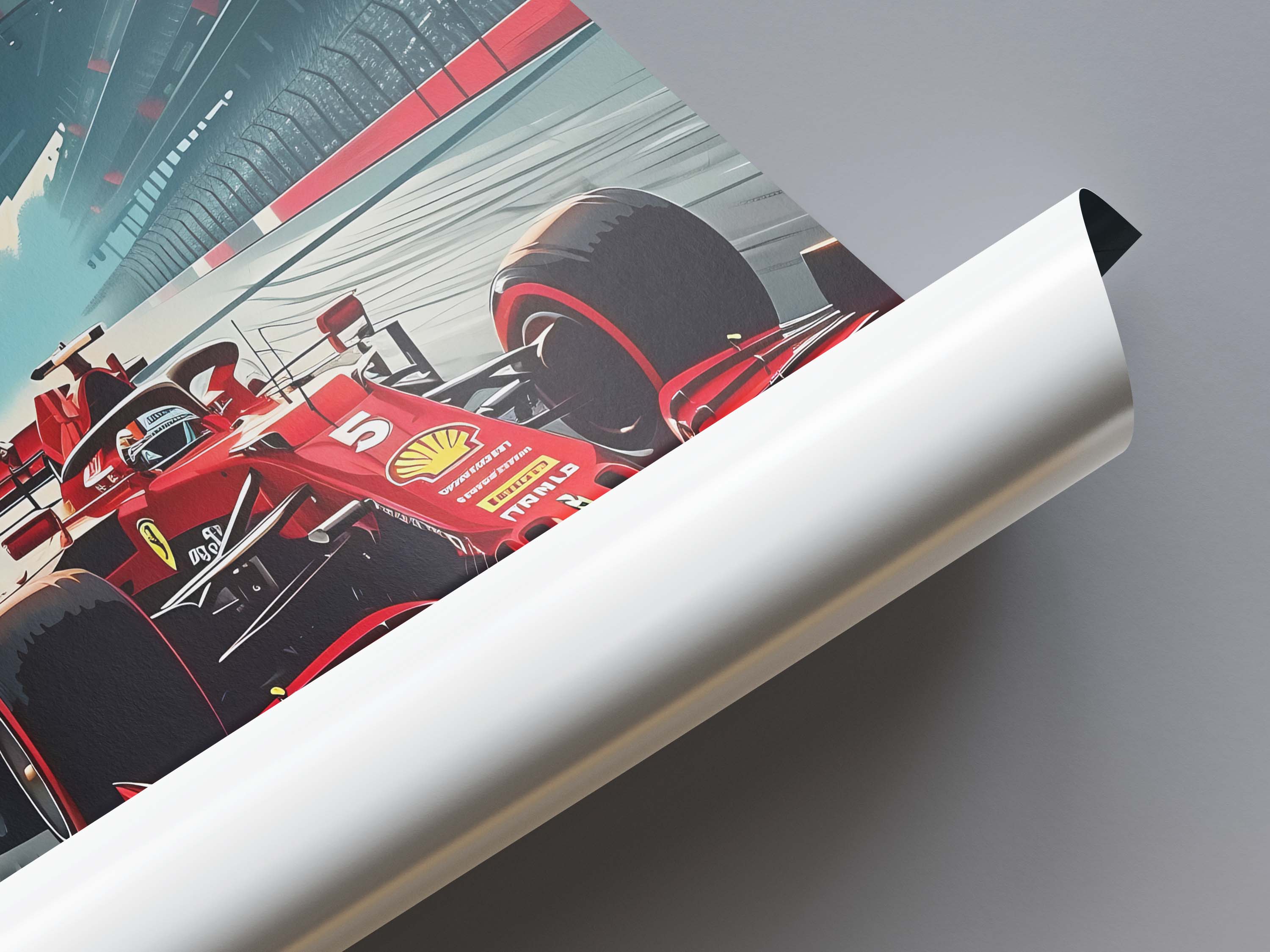 F1 Ferrari Poster