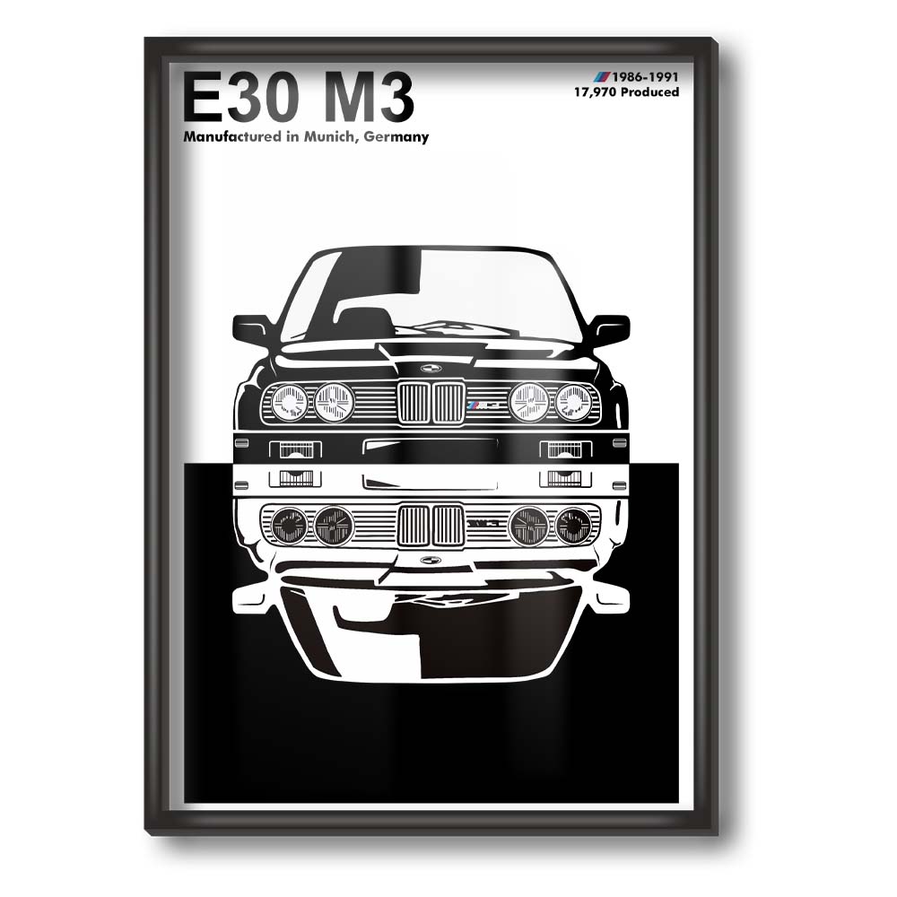 Постер BMW E30 M3 