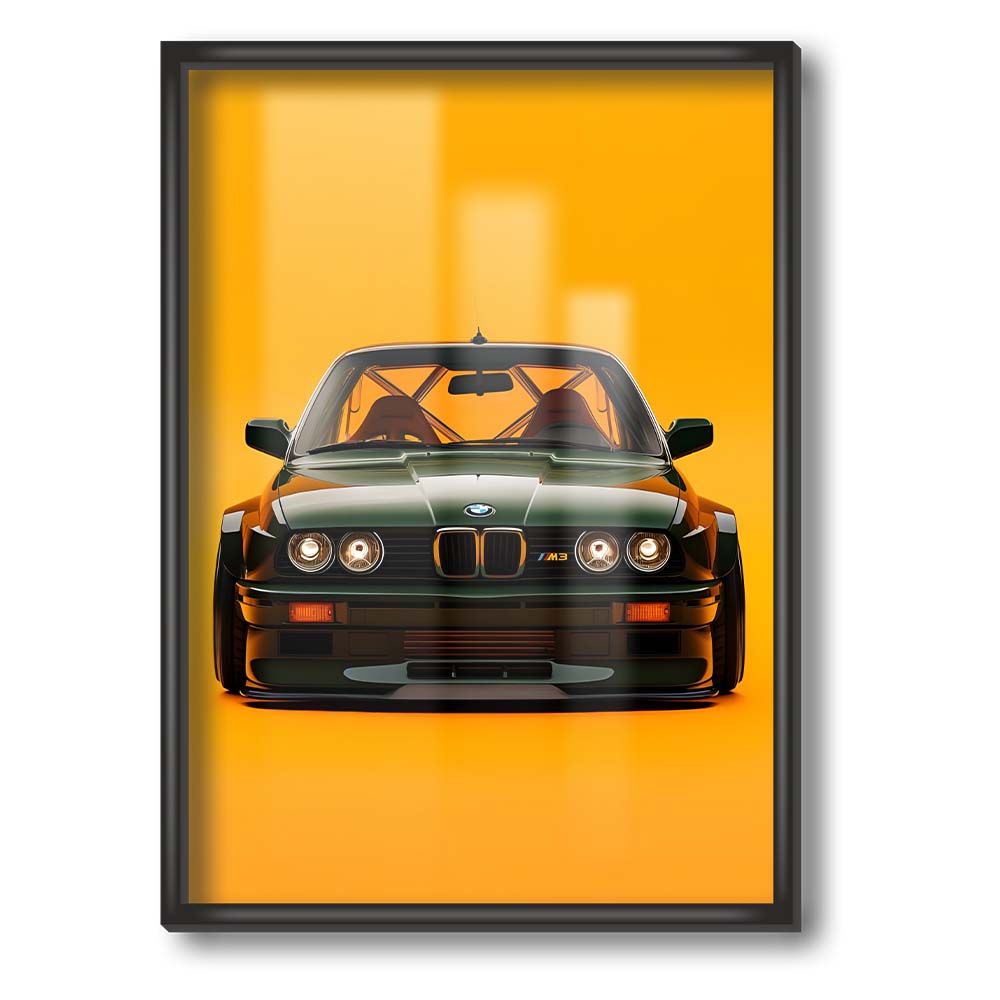 Постер BMW M3 E30 - Irish Green 