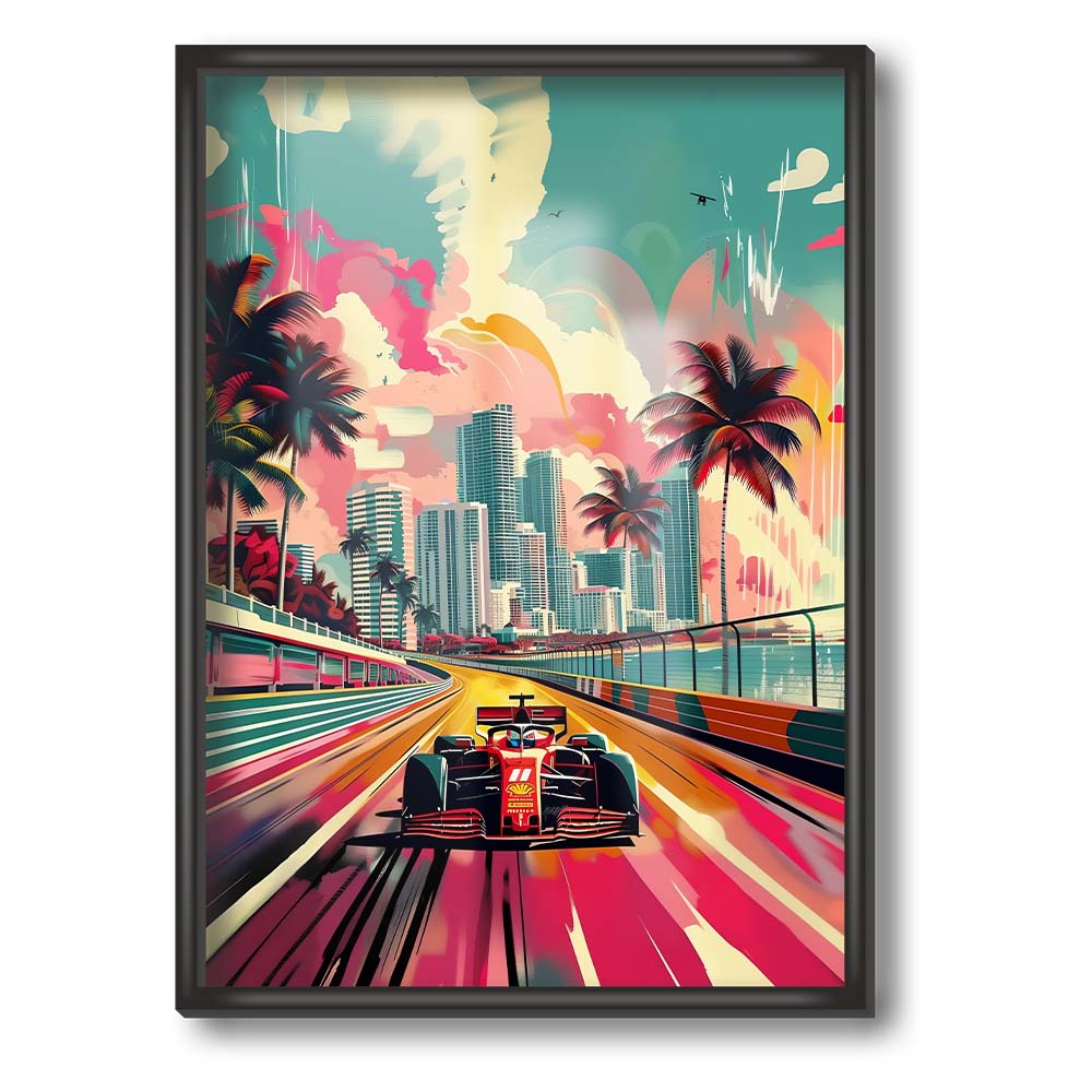 F1 Drawing Poster