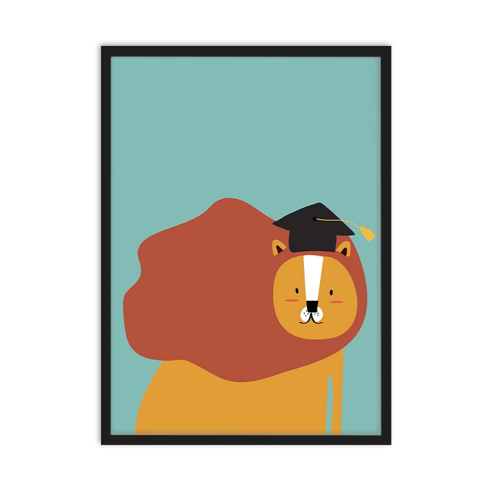 Graduated Lion Poster