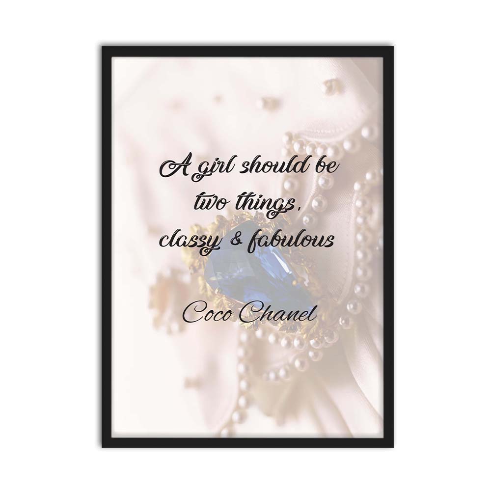 Modern Chic Fashion Poster