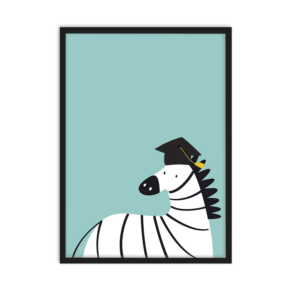 Graduated Zebra Poster