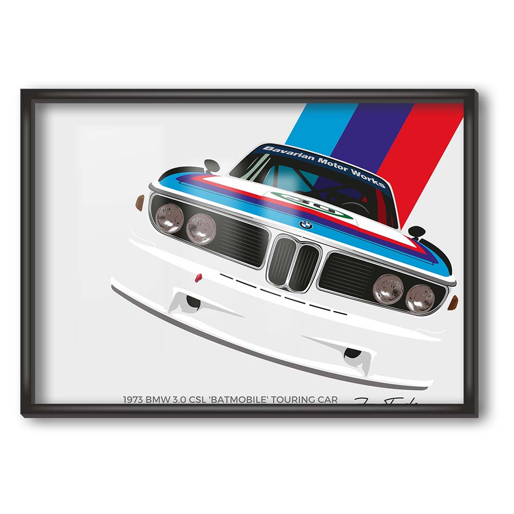 BMW 3.0 CSL BATMOBILE Poster