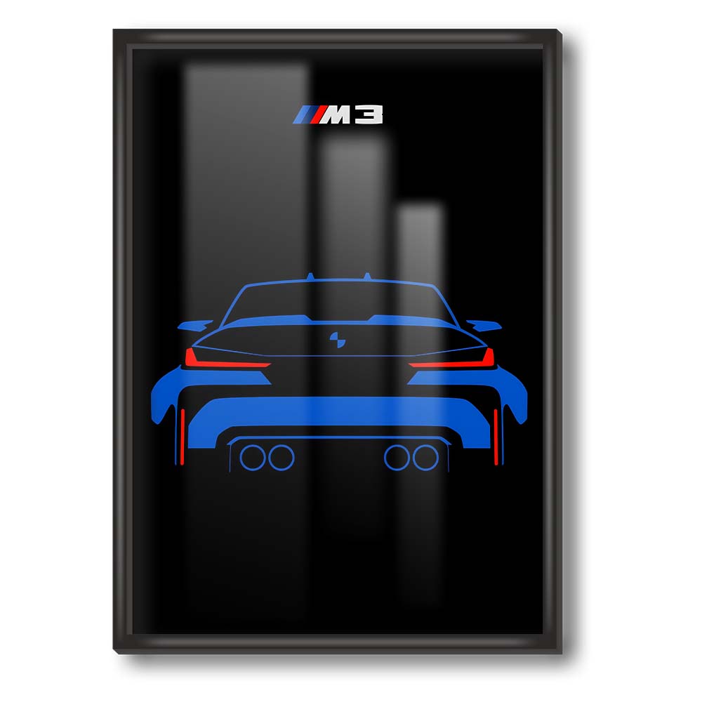 BMW M3 Art Poster