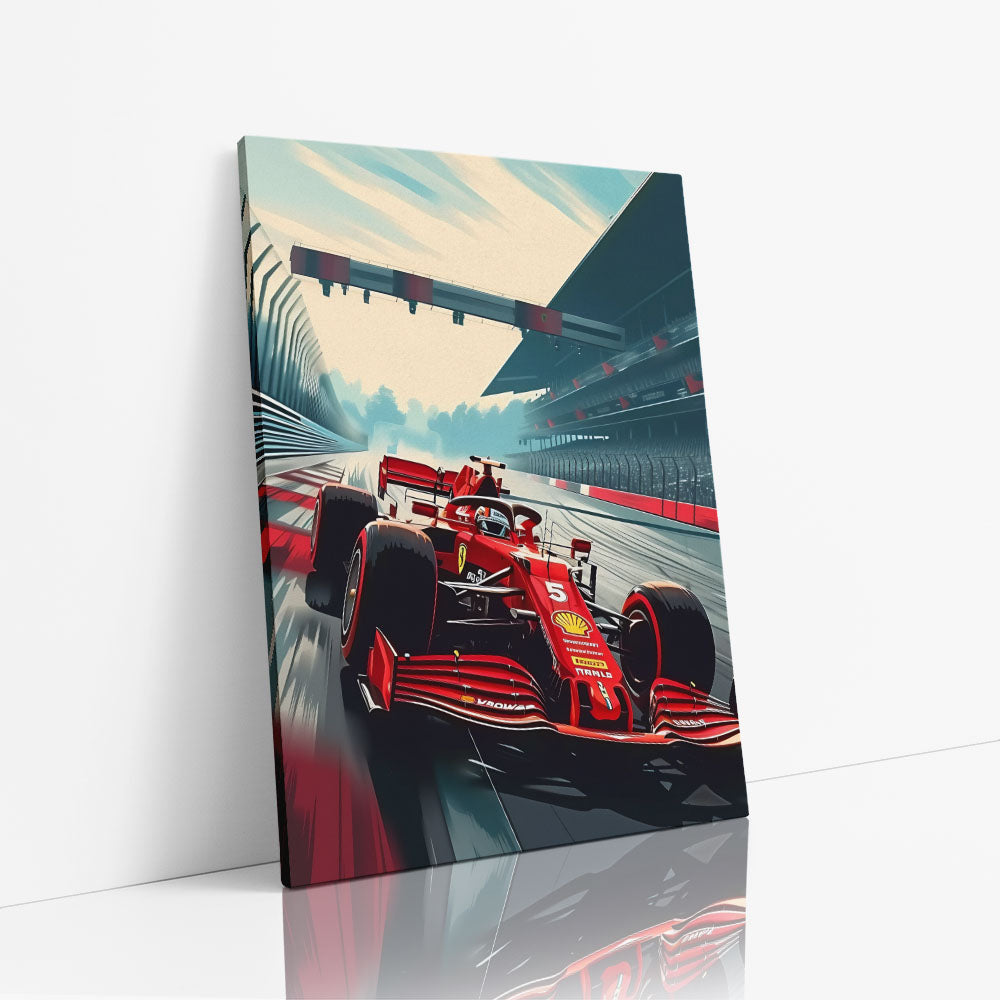 F1 Ferrari Canvas