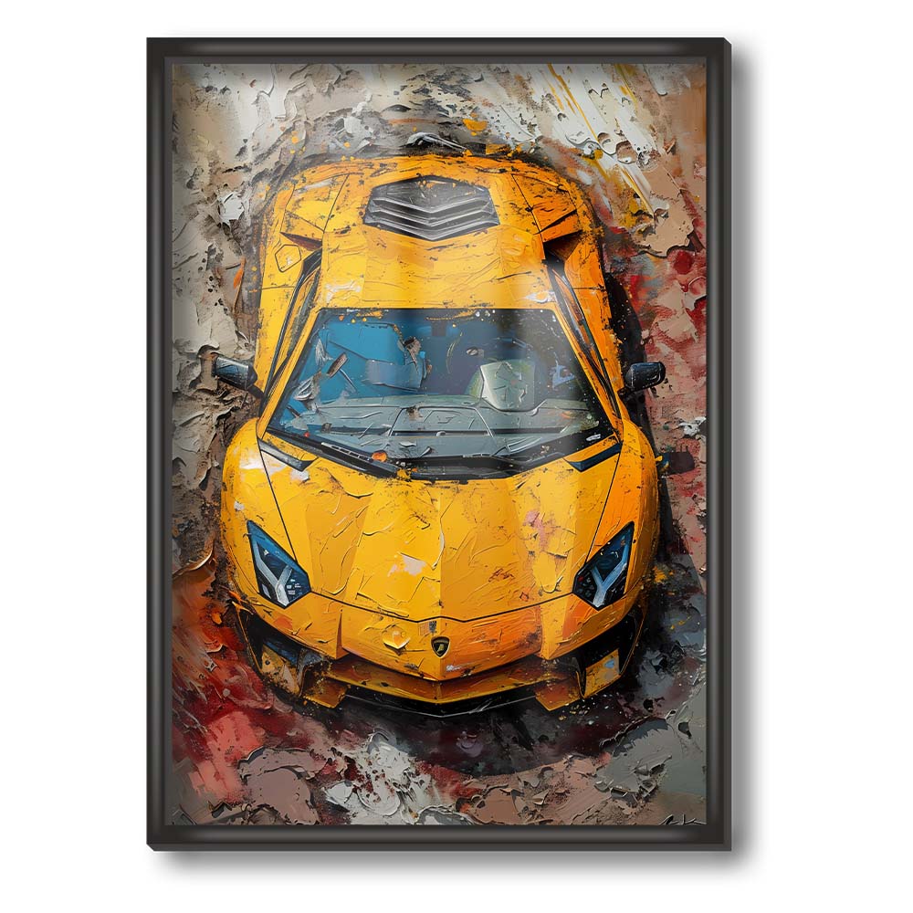 Classy Yellow Lamborghini Poster