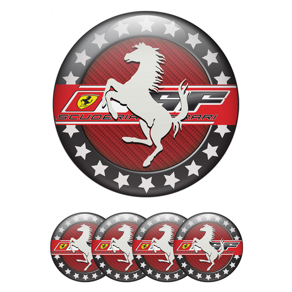 FERRARI Domed Emblems for Center Caps75