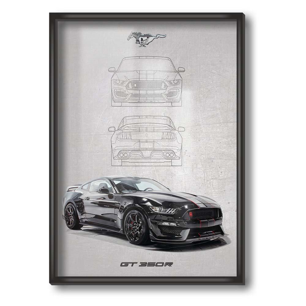 FORD MUSTANG GT 350R POSTER